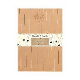 NU Kraft A4 Foiled Notebook, Pack of 3
