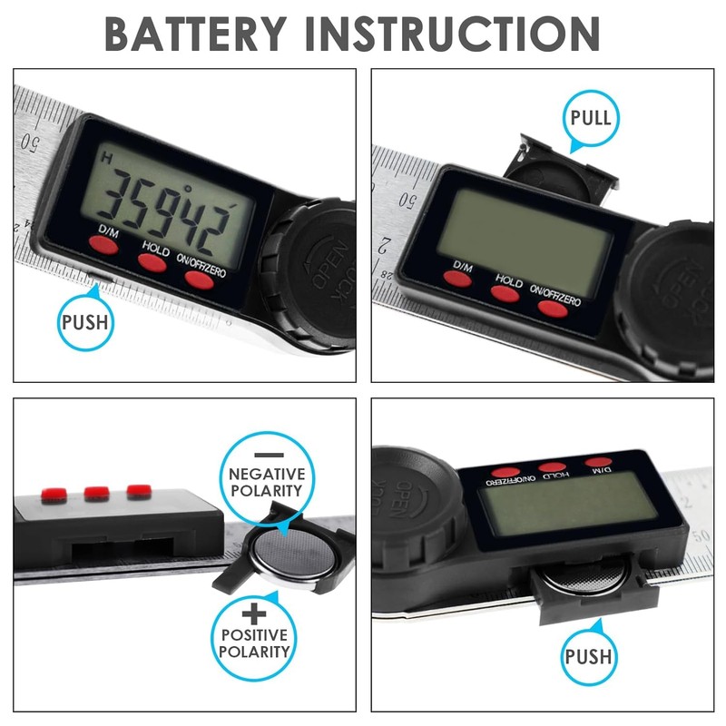 LUMBER JACK Digital Angle Gauge Finder Stainless Steel Measuring Device