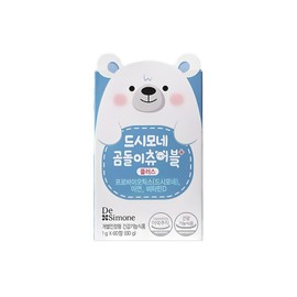 DeSimone Bear Chewable Plus Baby Probiotics, 60 Tablets, 1 Pack / 드시모네 곰돌이 츄어블 플러스 유아유산균, 60정, 1개