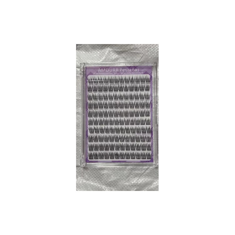 240 Pestañas Autoadhesivas Segmentadas De 1,2 Cm