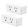 Govee Dual Smart Plug 2 Pack, 15A WiFi Bluetooth Outlet,