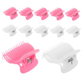 Gatuida 12pcs Hair Curler Claw Clips Travel Friendly Hot Roller Clips for Women Versatile Styling for Curls Straightening Daily Use Lightweight Portable Hair Sectioning Tool