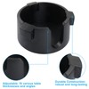 Jiozermi Black Anti-Spill Cup Holder, Adjustable Spill Proof Drink Cup