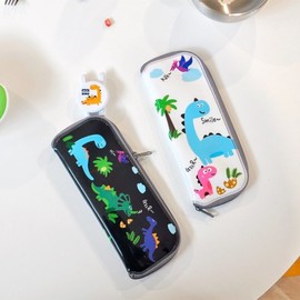 (KitchenU) Dinosaur Character Portable Cutlery Case for Toddlers & Children, Supplies for Picnics & Daycare, Outings, Lunch Boxes, School Lunch Cutlery Case / (키친유)공룡 캐릭터 유아 아동 휴대용 수저케이스 소풍 어린이집 준비물 나들이 도시락 급식 수저집