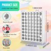 Mekueeex Minimalist 63 Holes Craft Paint Storage Organizer, Thick PVC