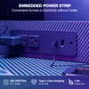 Grandder Gaming Desk 47 Inch with Power Outlet and LED