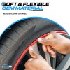Trueline Automotive Rim Guards Red Alloy Armor Wheel Rim Curb