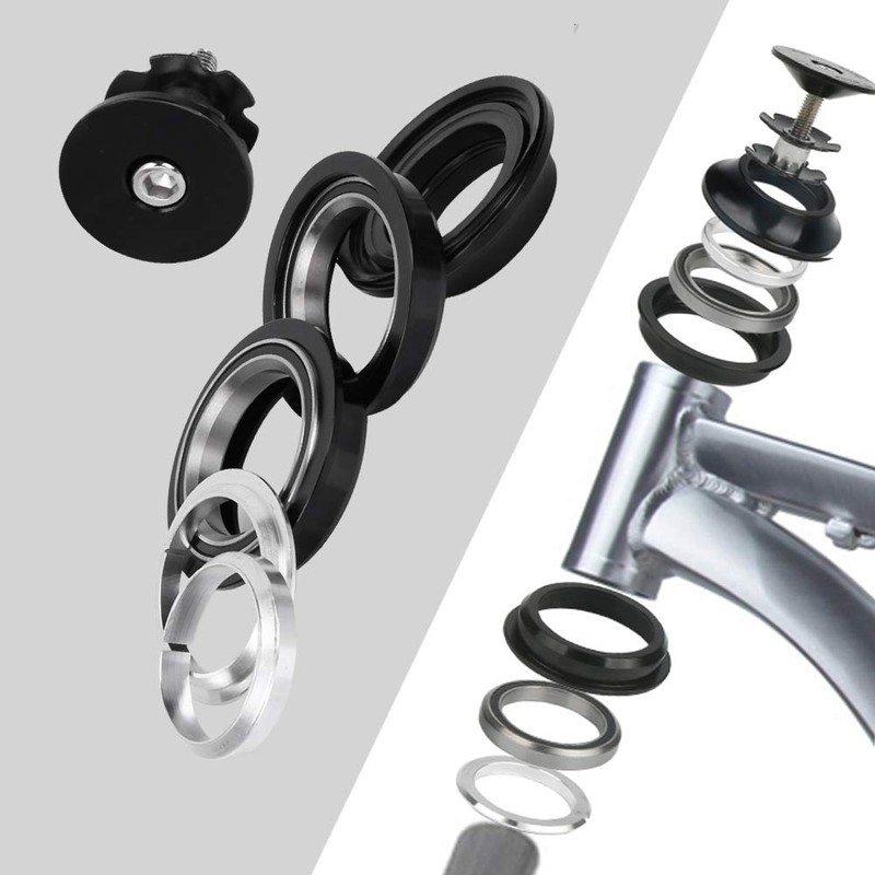 Cocoarm Bicycle Headset Bearing Set, Aluminum Alloy MTB Headset Set,