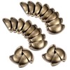 LJHOME 24 Pcs Shell Cup Handles, Semi Circle Drawer Pull