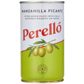 Brindisa Ltd (Dabba) Manzanilla Spicy Pitted Olives Tin, 350 g