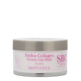 SBC Skincare Hydra-Collagen Creamy Clay Mask 100ml, Collagen Face Mask, Detoxifies Your Skin, Refines Pores and Improves Radiance