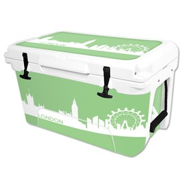 MightySkins (Cooler Not Included) Skin Compatible With RTIC 45 qt Cooler (2016) – London | Protective, Durable, and Unique Vinyl Decal wrap cover | Easy To Apply, Remove, and Change Styles | Made in the USA