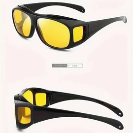 Anti-Glare Night Vision Driving Sunglasses for Men and Women, Blue Light Blocking, Anti-Reflective Lenses