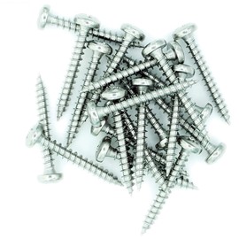 No.6 x 1.2 (4mm x 30mm) Pozi Pan Chipboard Screw - Stainless Steel (A2) (Pack of 50)