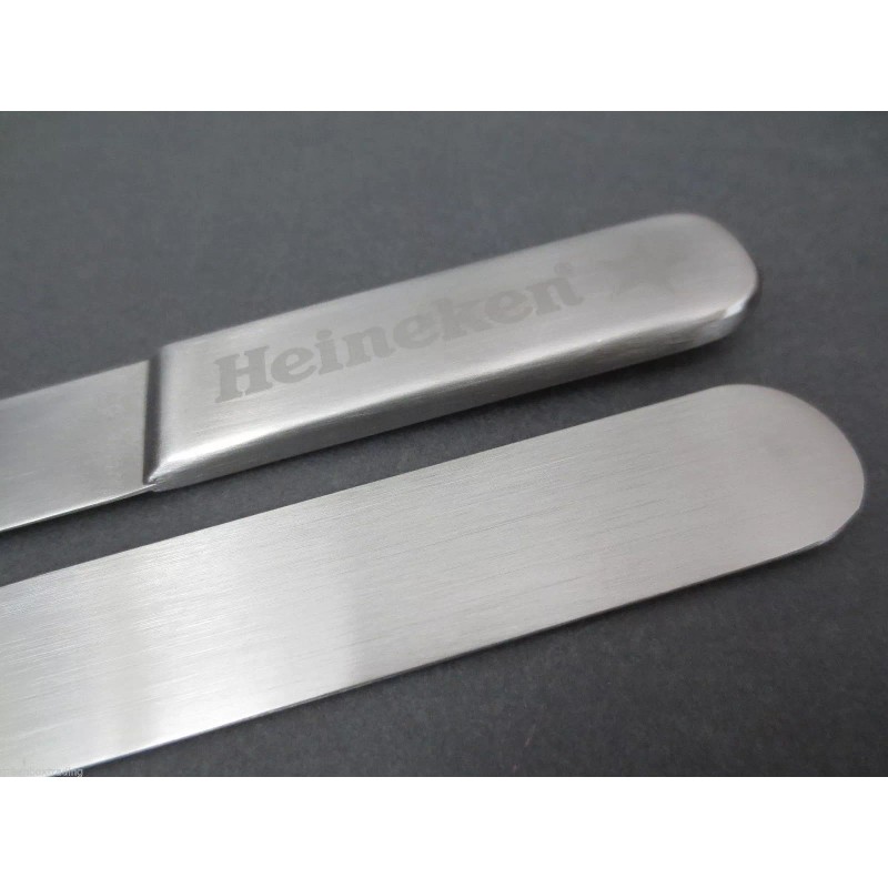 Heineken Stainless Steel Beer Foam Skimmer 9 Inch 10-Pack