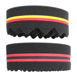 CENPEK Pack of 2 Magic Curl Sponge Twist Sponge Double Sided Hair Brush Sponge Twist Curl Sponge Magic Hair Braider Dreadlock Coils Curling Brush