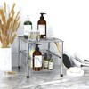 Simple Houseware Chrome Metal Stackable Storage Rack, 16.75 in L