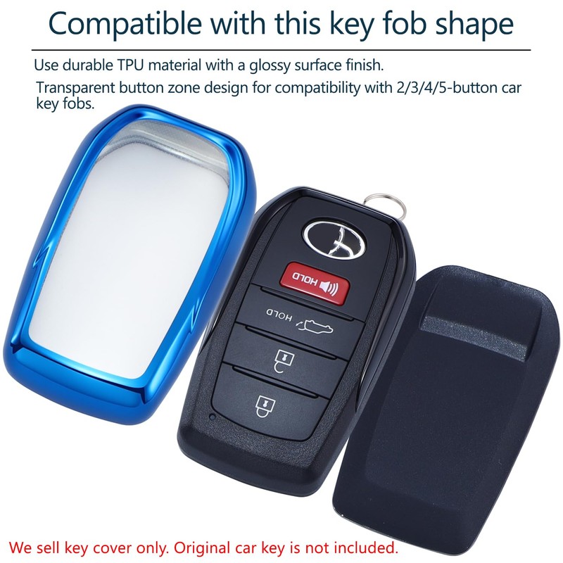 Lcyam Key Fob Cover Fits for Toyota 2026 2025 Sequoia