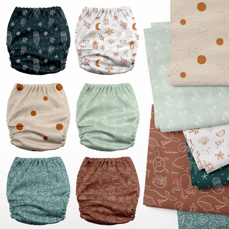 Mama Koala 3.0 Cloth Diapers for Babies with AWJ Lining,