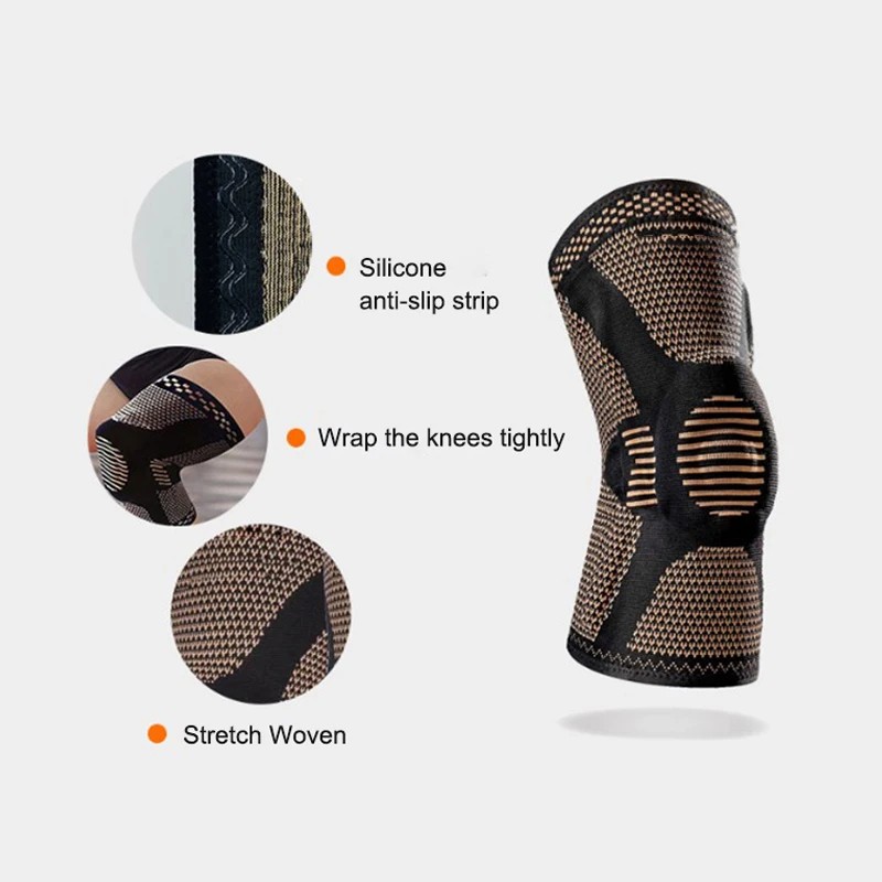 Toolzia Adjustable Orthopedic Knee Brace with Copper Nylon Support