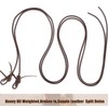 Jeereal Extra Heavy Harness Split Reins, Heavy Oil Weighted,Broken in,Supple
