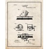 Fishing Reel Patent Print Old Look with Border (8.5" x
