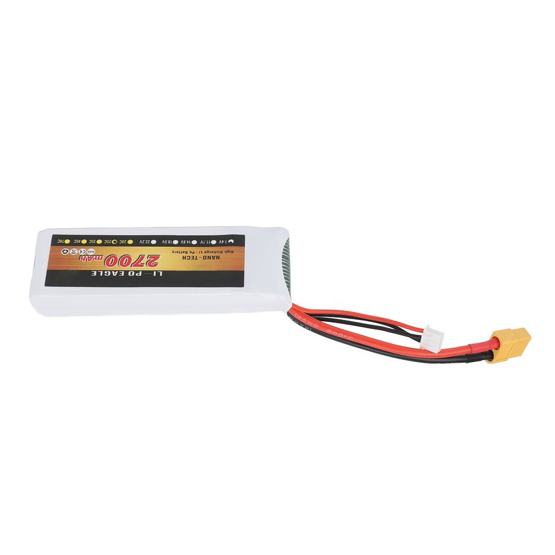 7.4V 2700mAh 2s 25C LiPo Battery Lightweight Long Lasting Use