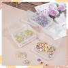 ISKYBOB 6 Packs Rectangle Small Clear Plastic Storage Containers Box