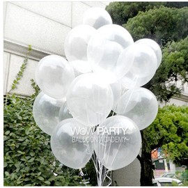 30cm Balloons 12" Round Balloons Crystal Clear Transparent 30pcs