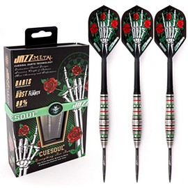 CUESOUL JAZZ-METAL 25g Steel Tip 90% Tungsten Dart Set with Integrated ROST Flights
