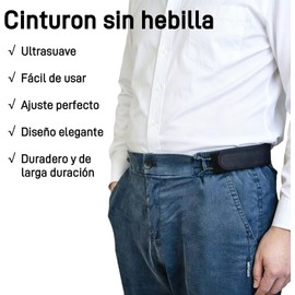 Cinturón sin hebilla unisex – Pack 2 piezas Marrón de Tuzkevla