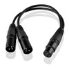 S SIENOC Microphone Cable 3 Pin XLR to Dual 2