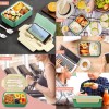 Nasjac Lonchera Fiambrera Portátil Lunch Box Gran Capacidad 1400ml