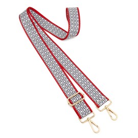 ZOOEASS Wide Shoulder Strap Adjustable Replacement Belt Guitar Style Crossbody Bag Handbag Strap Multicolor Canvas Straps(Wide:1.5in)(Color40)