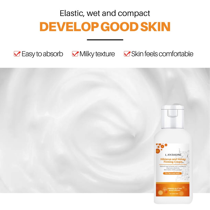 Hibiscus and Honey Firming Cream, Anti-aging Collagen Face Cream, Moisturising