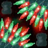 RECESKY 2 Pack Christmas String Lights with Built-in Timer -