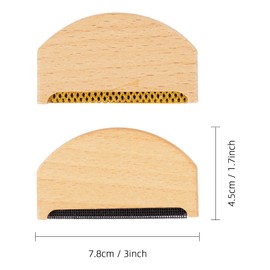 Cashmere Comb, Sweater Shaver Pilling Comb, Portable Cashmere And Fine Wool Sweaters Wooden Fabric Shaver Fuzz Remover,Brush Tool For De-Pilling Clothing Knits Woolens Scarves Wool(2pcs)