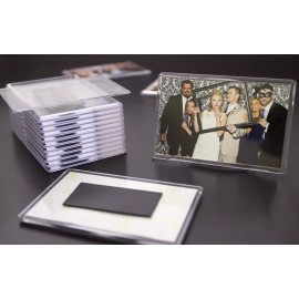 Unbranded Premium Clear Acrylic Fridge "Photo-Insert" Magnet Frame. 4.1 x 2.6 inches. New!