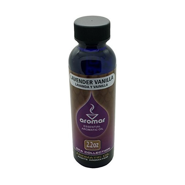 Aromar Aromatherapy Essential Aromatic Fragrance Oil Lavender Vanilla 2.2oz Made in USA