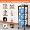 5 Gallon Water Bottle Jug Holder 3-Tier Organizer with Lockable