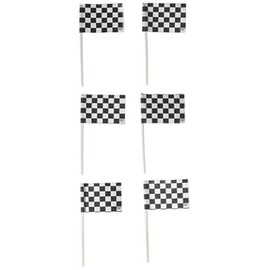 Racing Checkered Flags Cupcake Picks