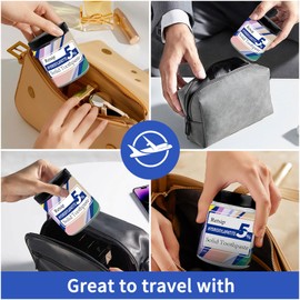 Toothpaste Tablets Nano Hydroxyapatite, Fluoride Free, Plastic Free, Great for Travel, Remineralize, Mint-62 PCS