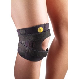 Corflex Knee-O-Trakker Hinged Patellar Tendonitis Brace-2XL-Latex-Free Neoprene - Black