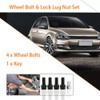 4+1 Wheel Bolt and Lock Nut with Key for 4
