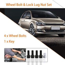4+1 Wheel Bolt and Lock Nut with Key for 4 MK4 B5 1998-2005 8D0601139F