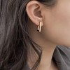 LANGLY Gold Hoops Earrings for Women, 925 Sterling Silver Post