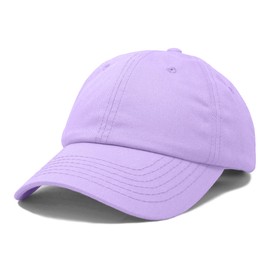 DALIX - Gorra ajustable para mujer, 100% algodón, negro, blanco, oro, lavanda, azul, rosa, verde lima, rosa, Lavanda, One Size