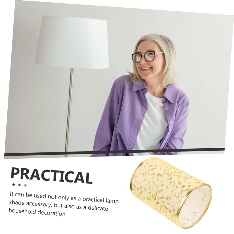 ORFOFE Fixture Decorative Fabric Lamp Shade Circle Shape for Table