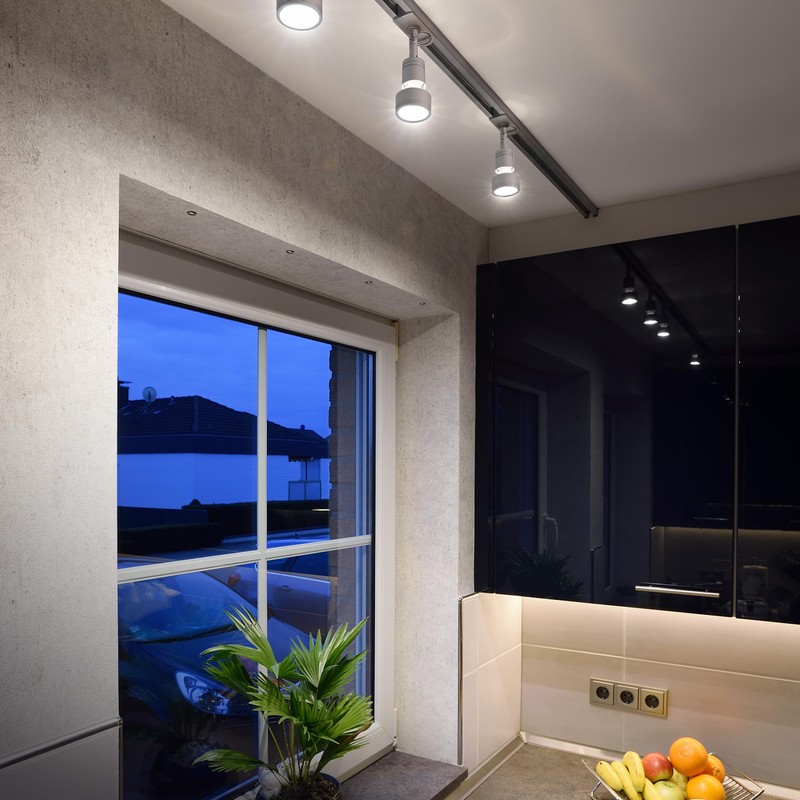 SLV Spotlight 1-Phase Track, Aluminium, 50 W, Grey