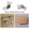 50 Pack Shelf Support Pegs 6mm L-Shaped Clips for Kitchen